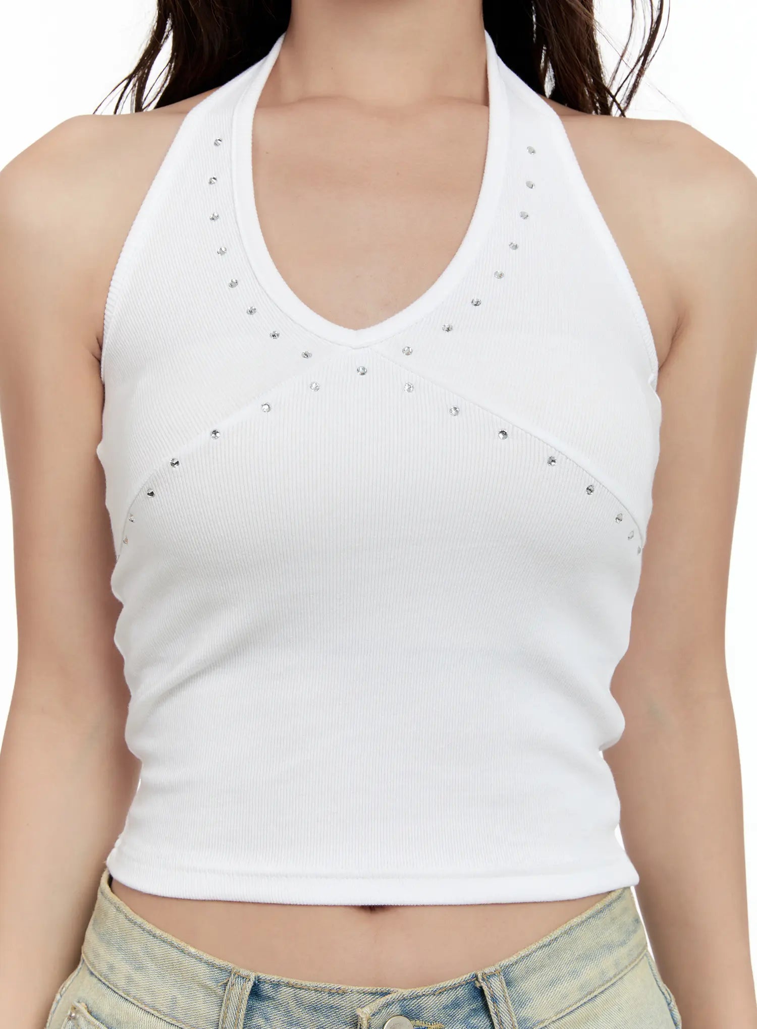 Studded Halter Top CL531