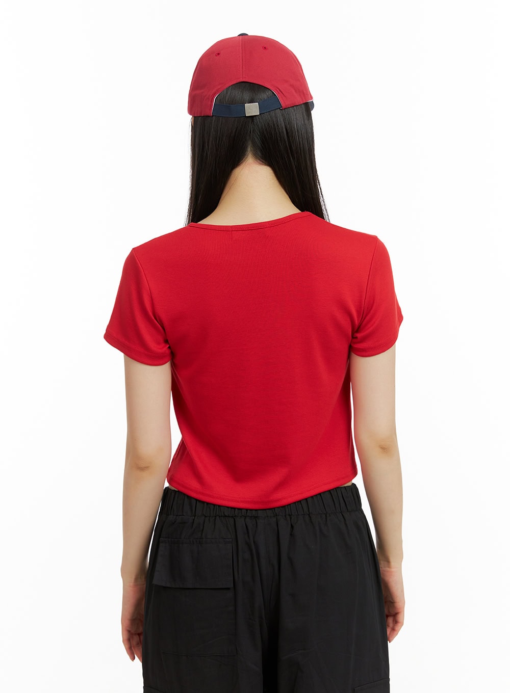 Lined Solid Crop Top CU424