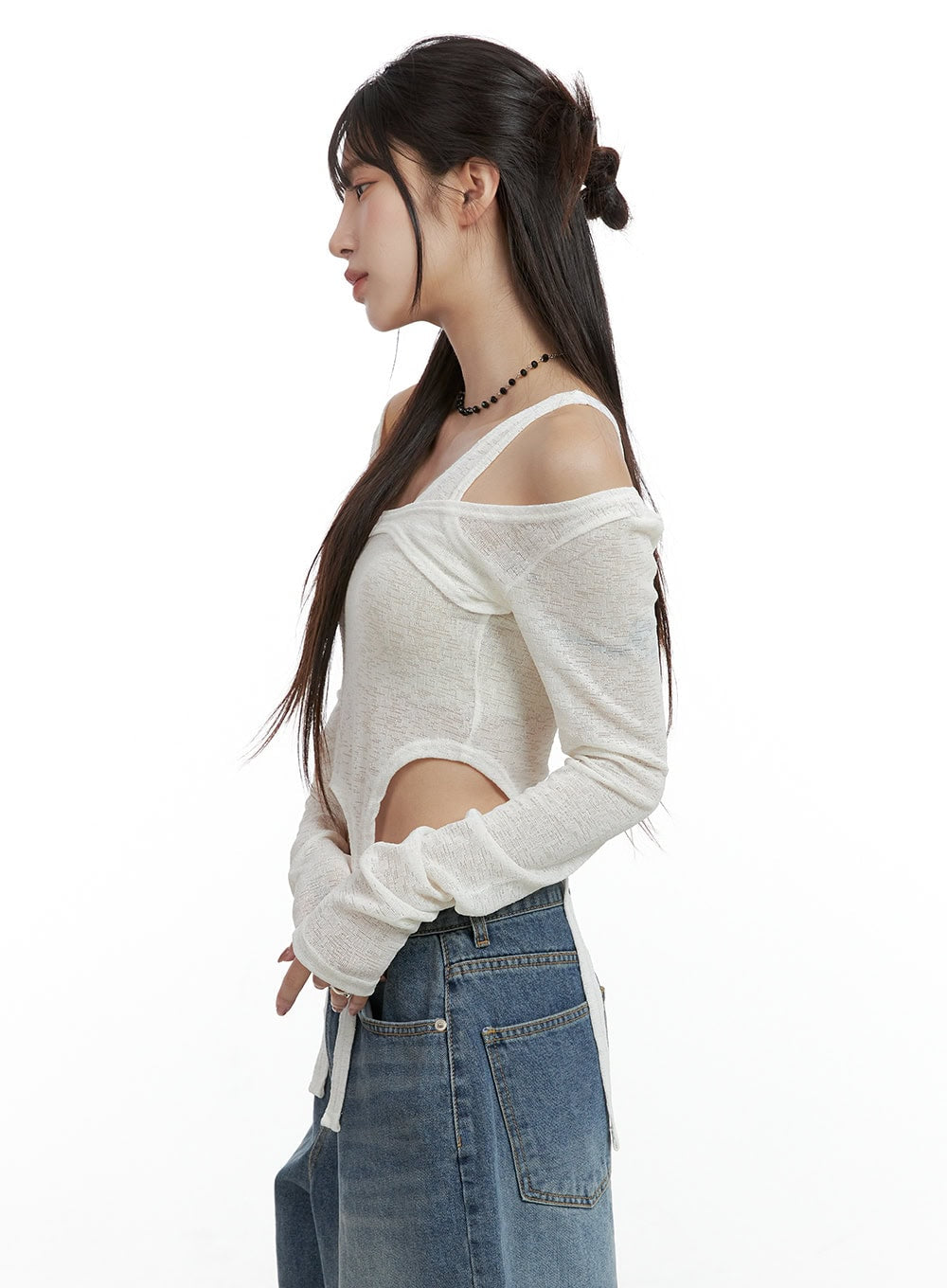 Unbalanced Chic Crop Top CL424
