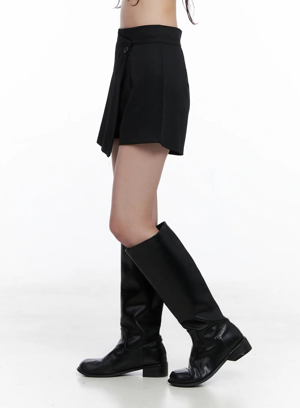 Pleated Wrap Mini Skort CS523