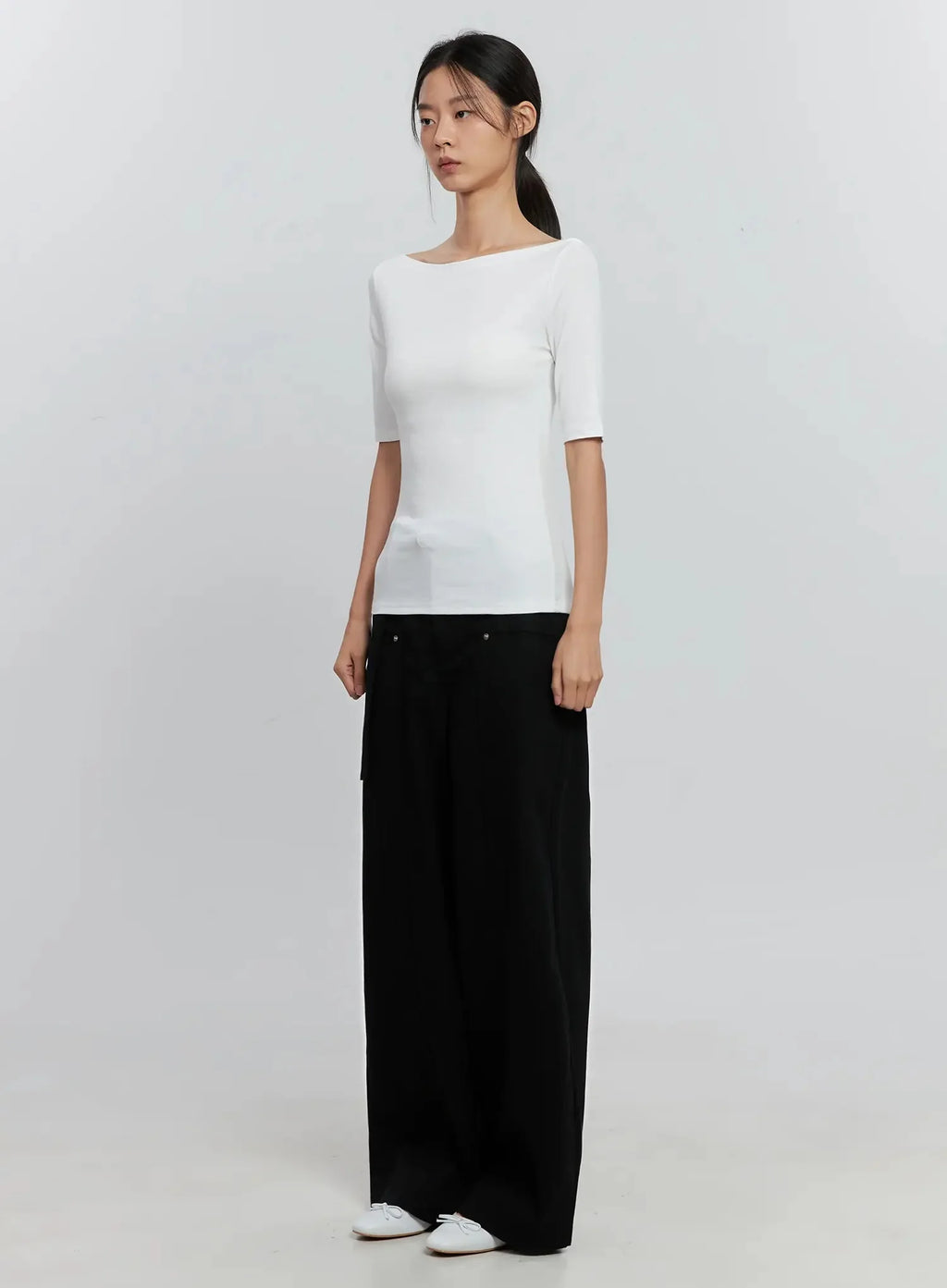 Classic Boat Neck Top IS516