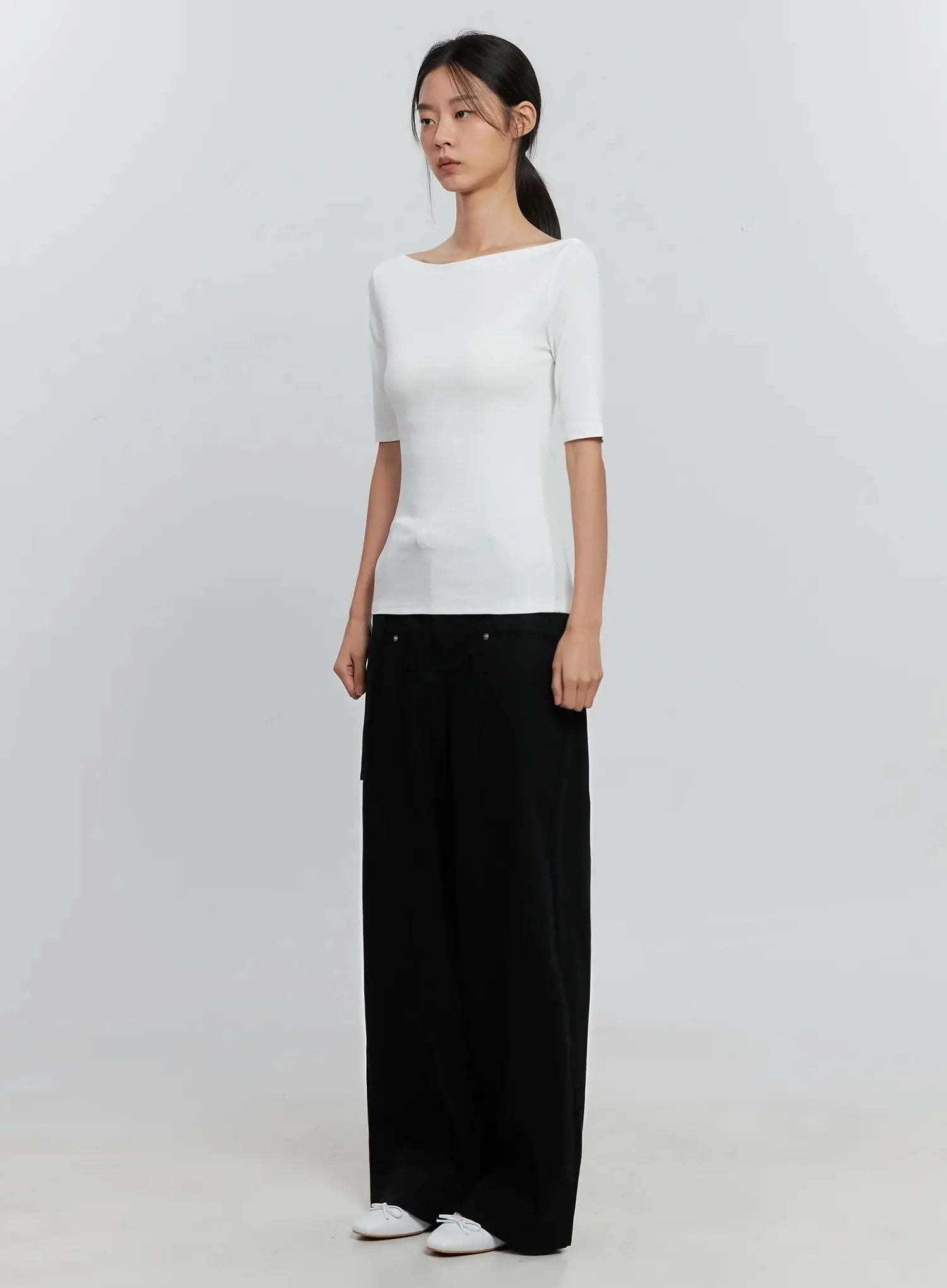 Classic Boat Neck Top IS516