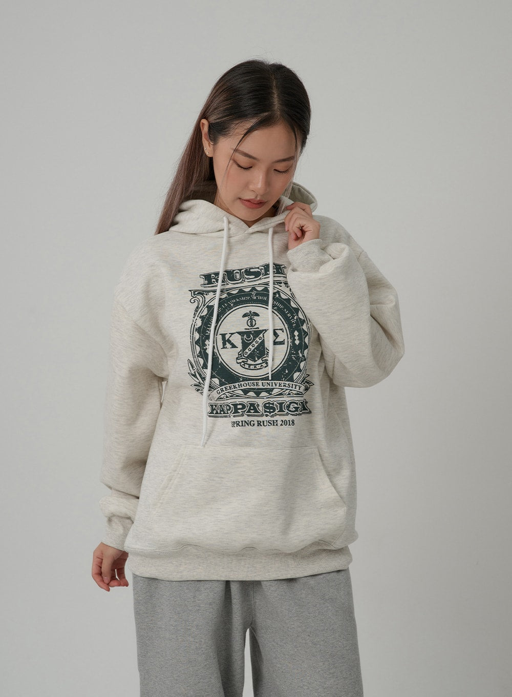 Printed Hooded Sweatshirt CN08