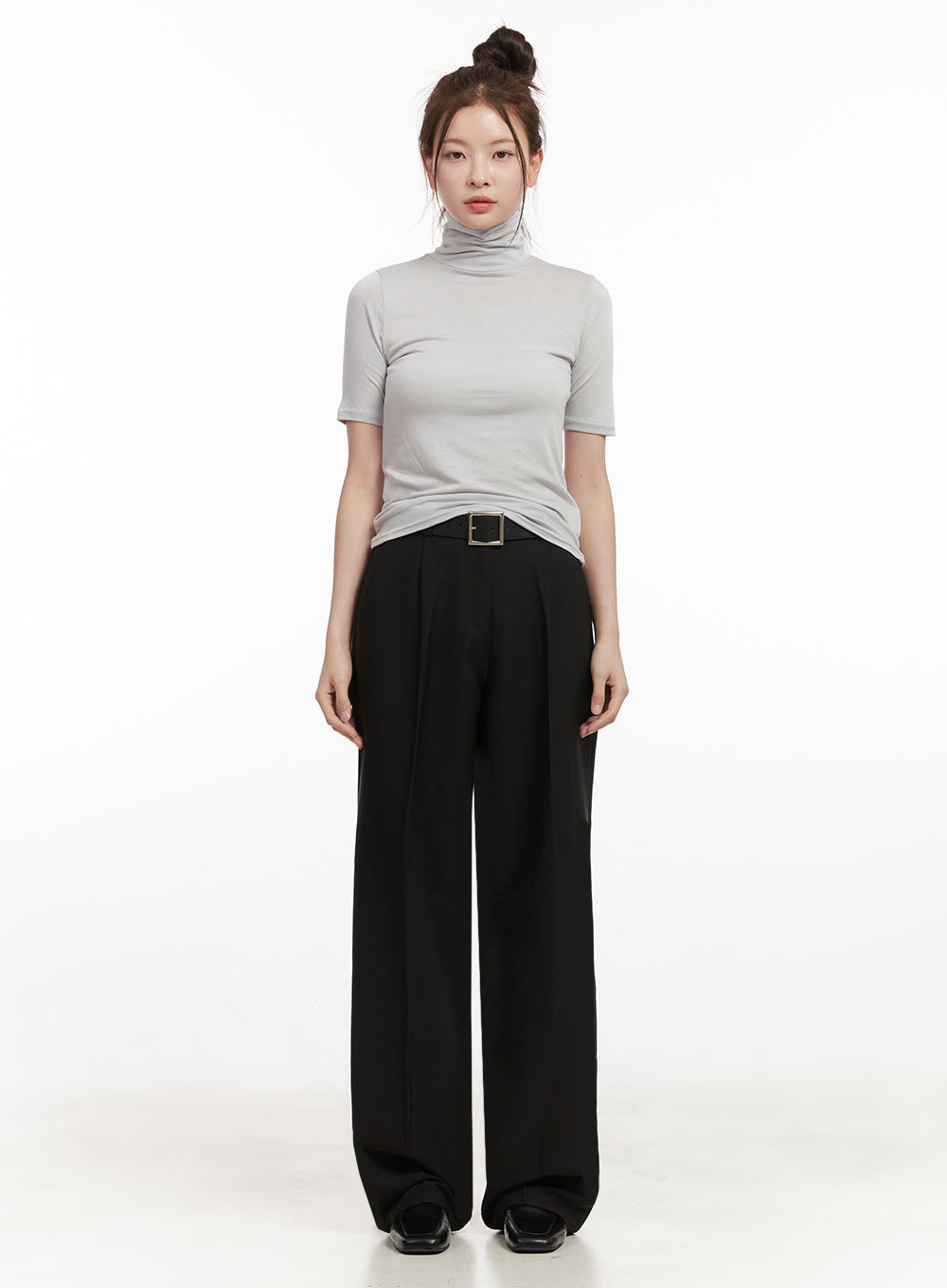 Essential Turtle Neck Short Sleeve Top IF505