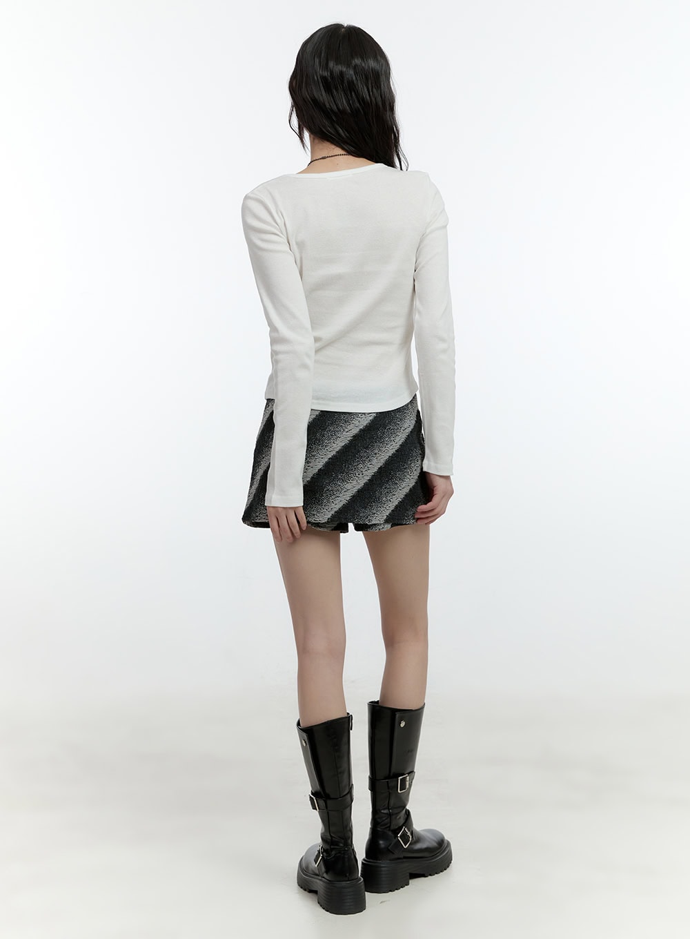 Chic Patterned Mini Skort CF507