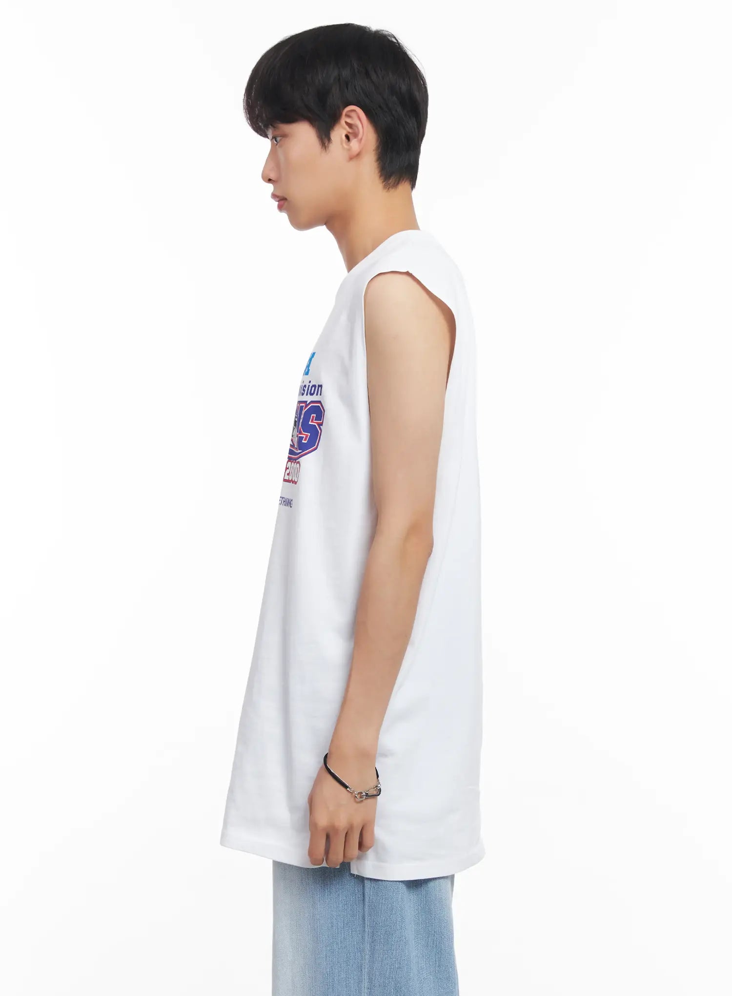 Men's Graphic Sleeveless Shirt IU519