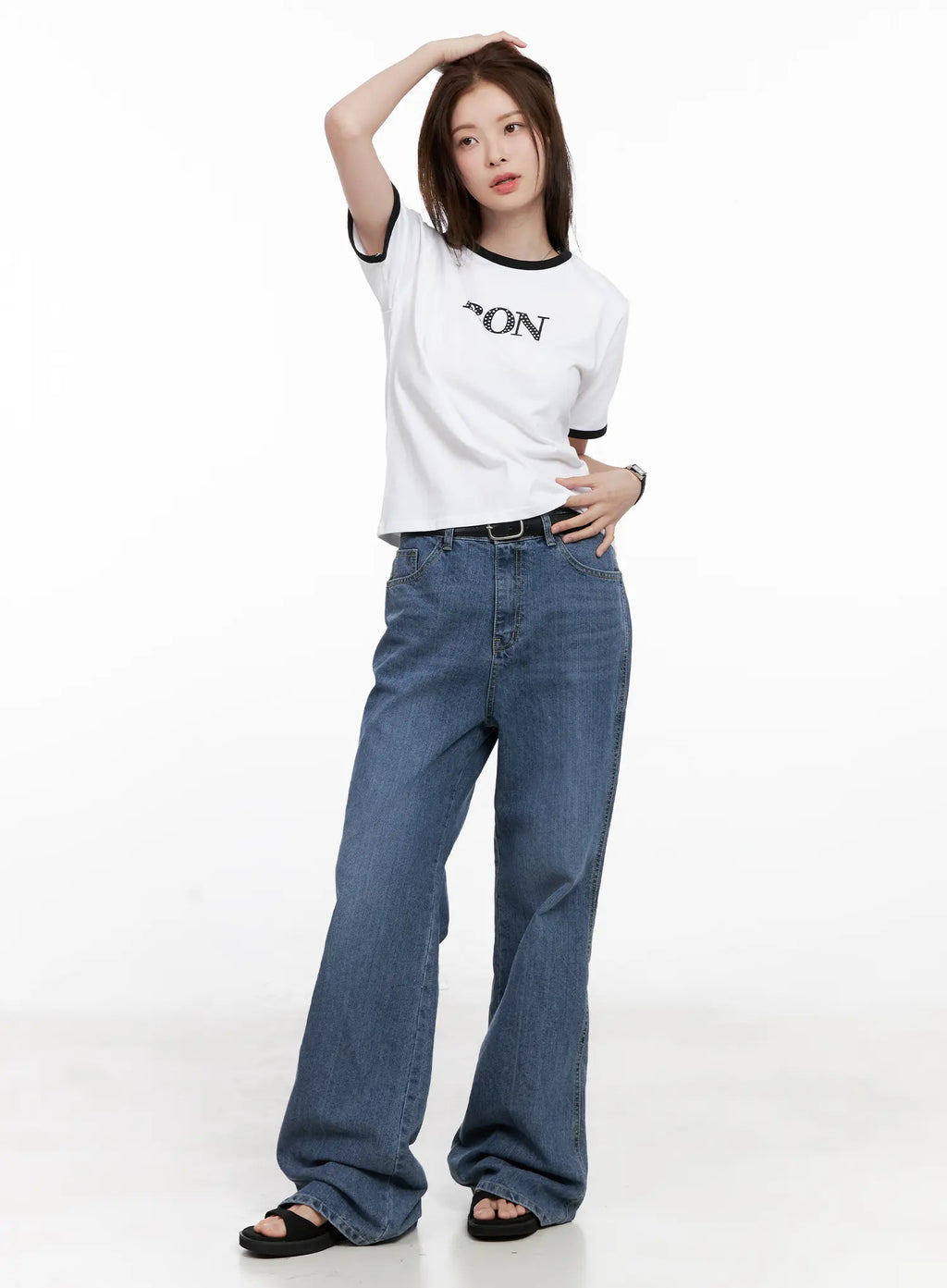 Casual Contrast Graphic Tee CL524