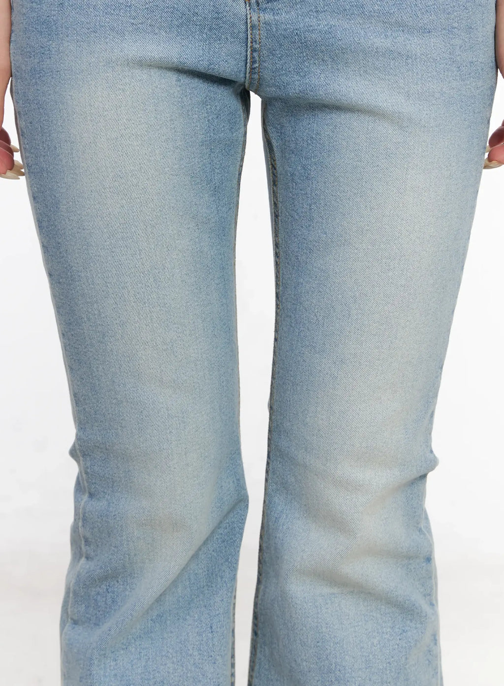 Byeol Washed Flare Denim Jeans CL525