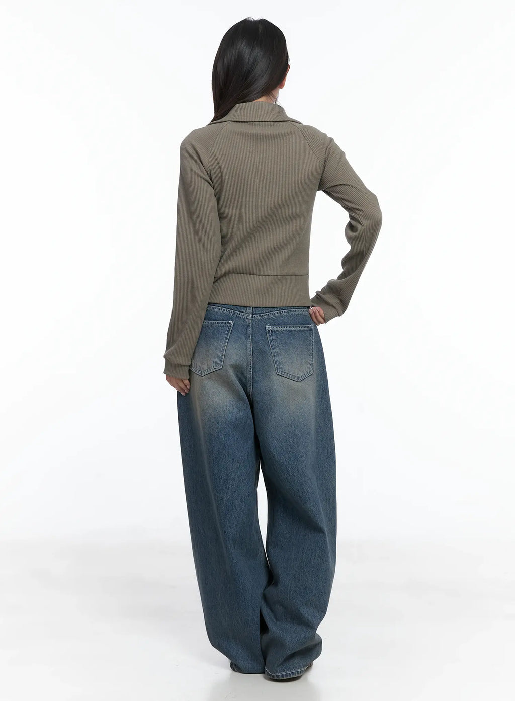 Neriah Vintage Wash Baggy Jeans CS503