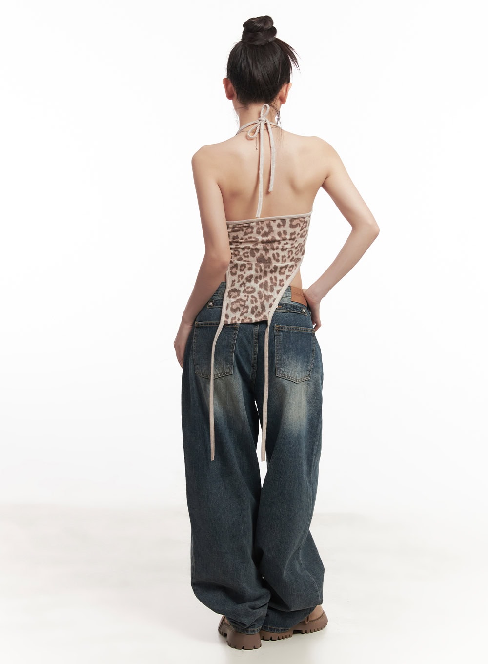 Leilani Washed Baggy Jeans CM531