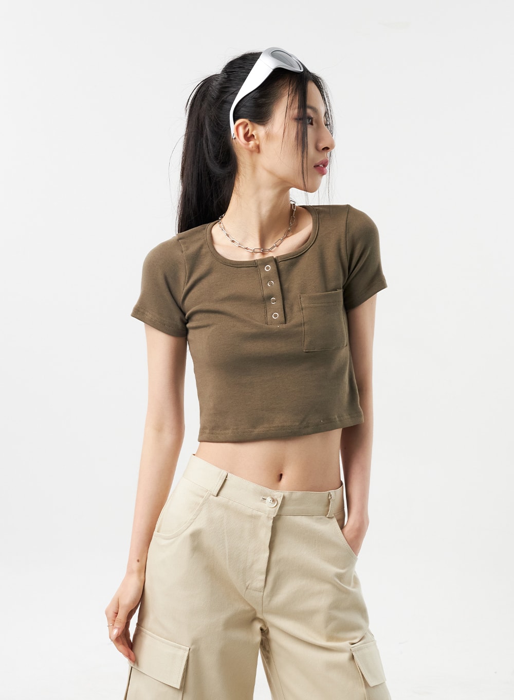 Snap Button Tee CU312