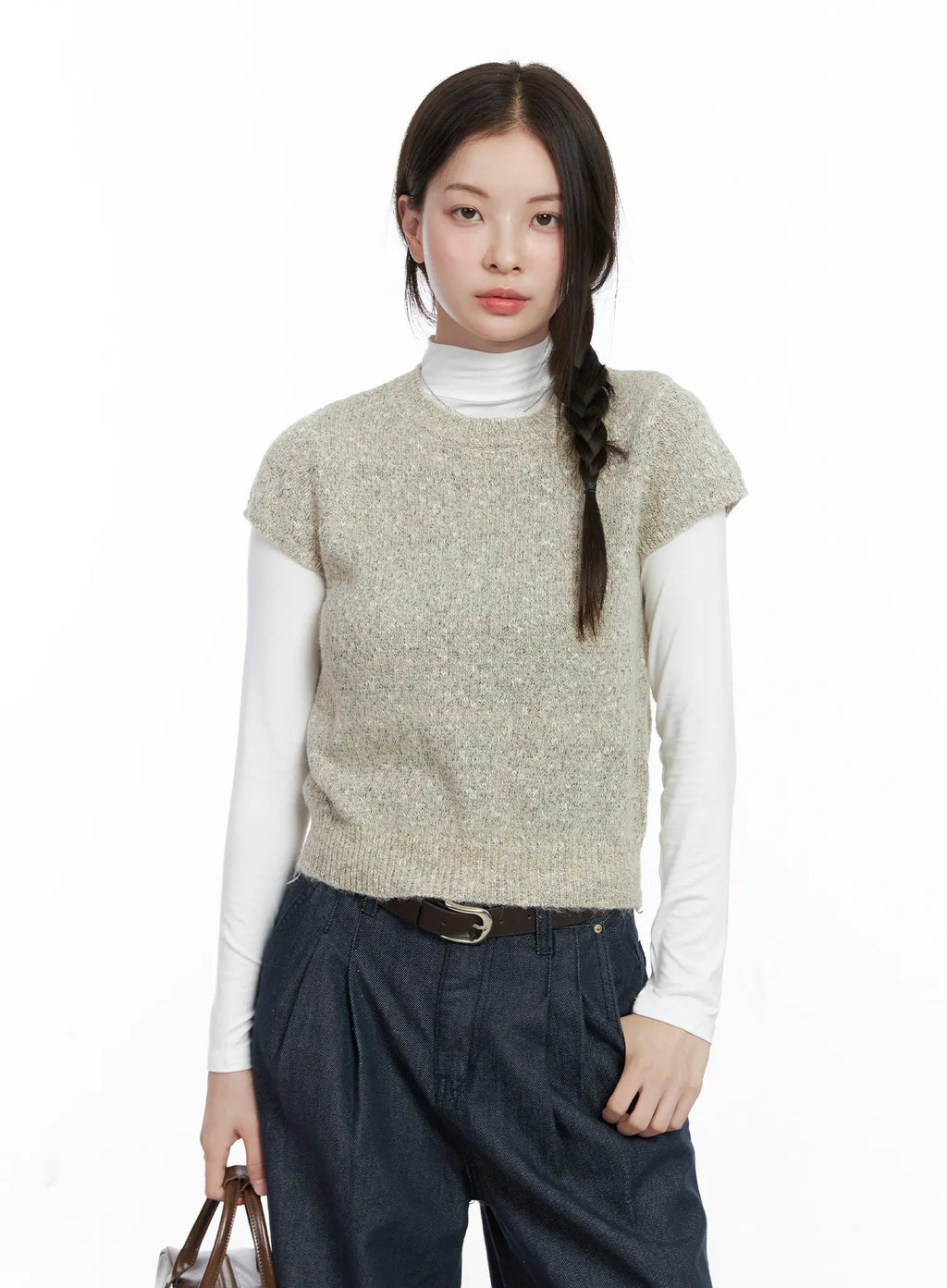 Textured Knit Short Sleeve Top CO503