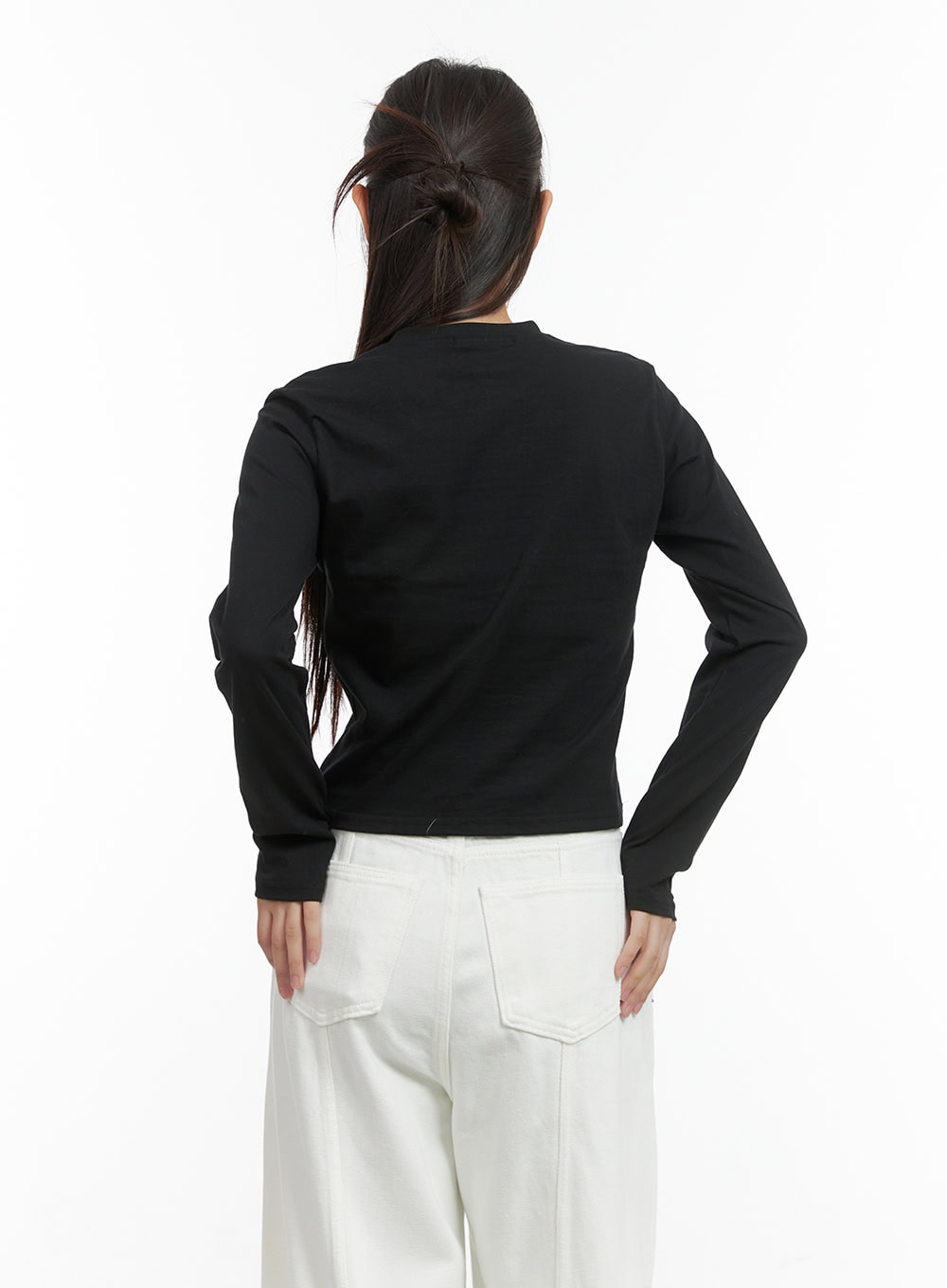 Round Neck Graphic Top CO417