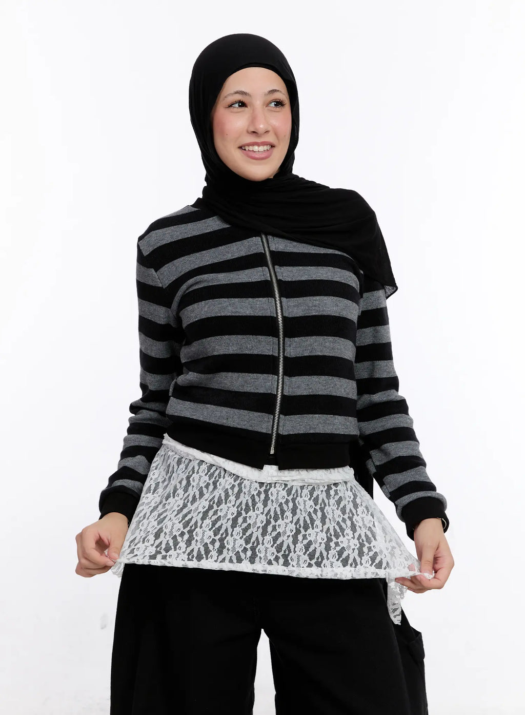 Ralph Striped Two-Way Zip-Up CS524