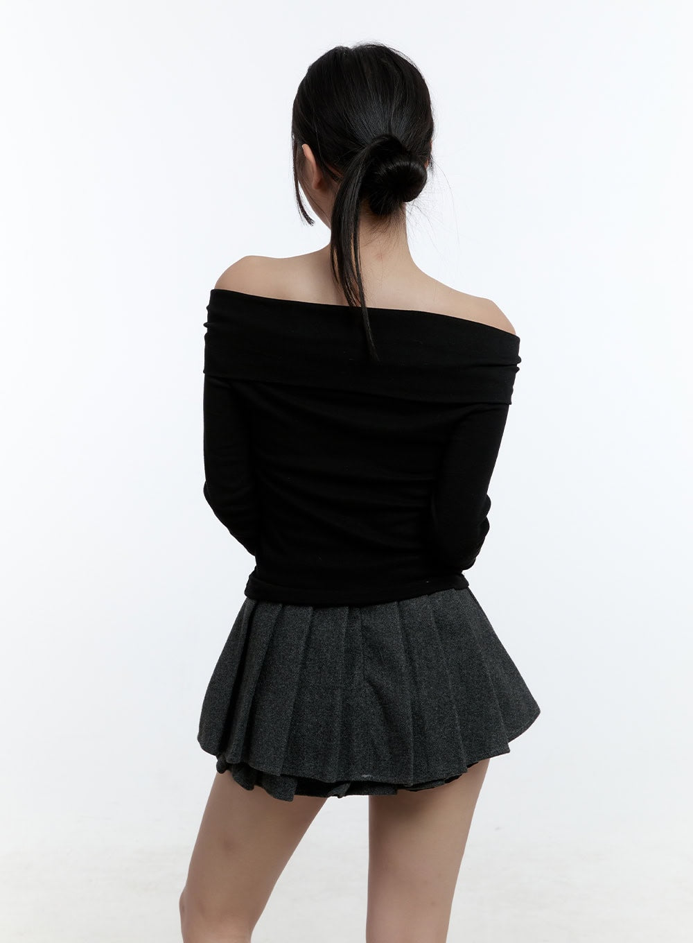 Off Shoulder Ribbon Crop Top CD423