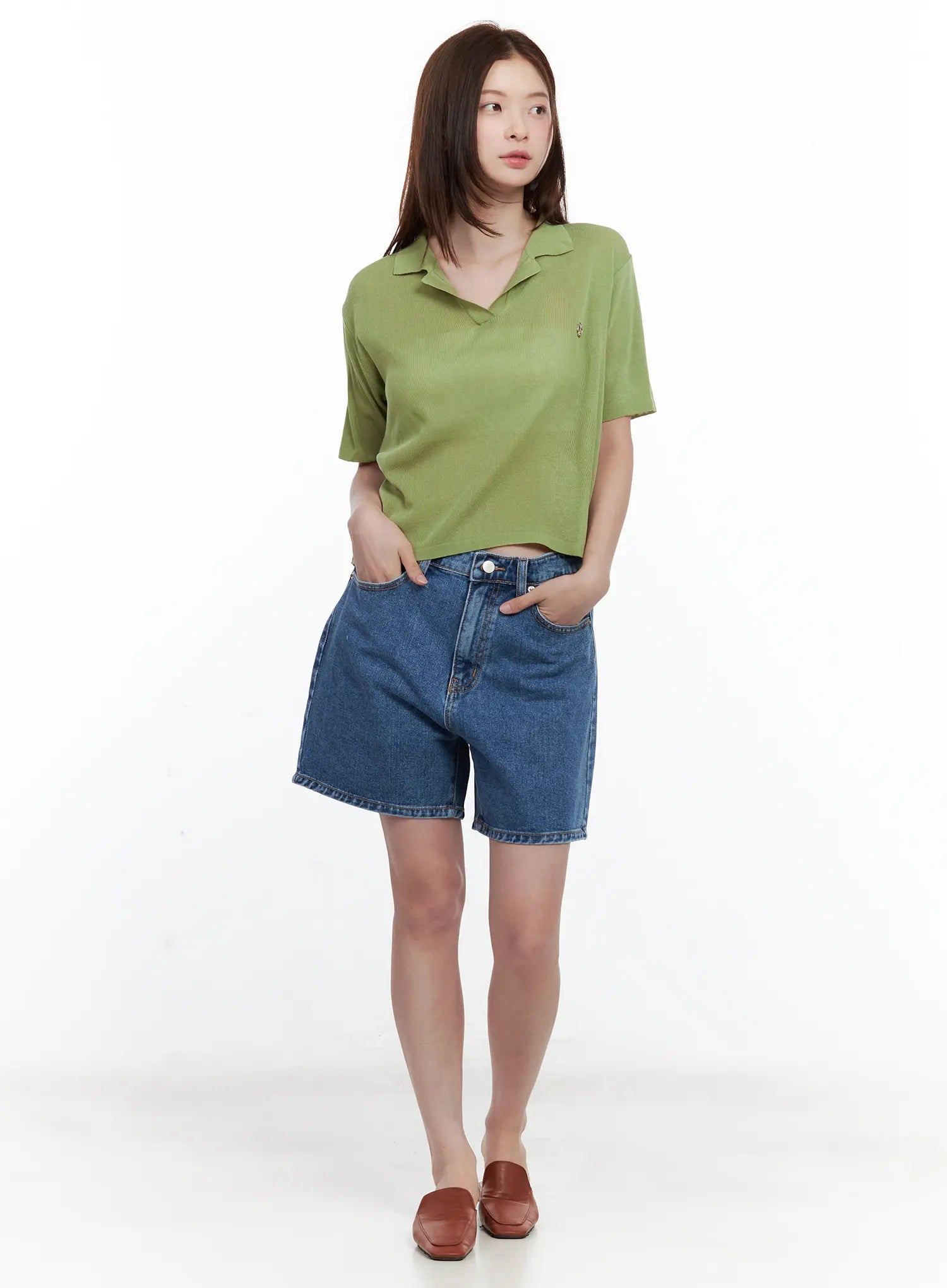 Oversized Mid-Rise Jorts CL502