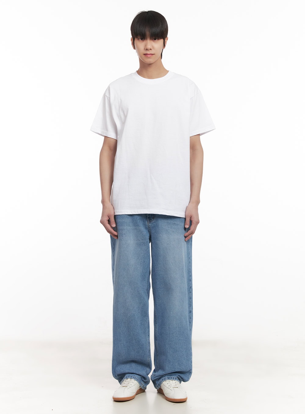 Men's Washed Relaxed-Fit Jeans IM519