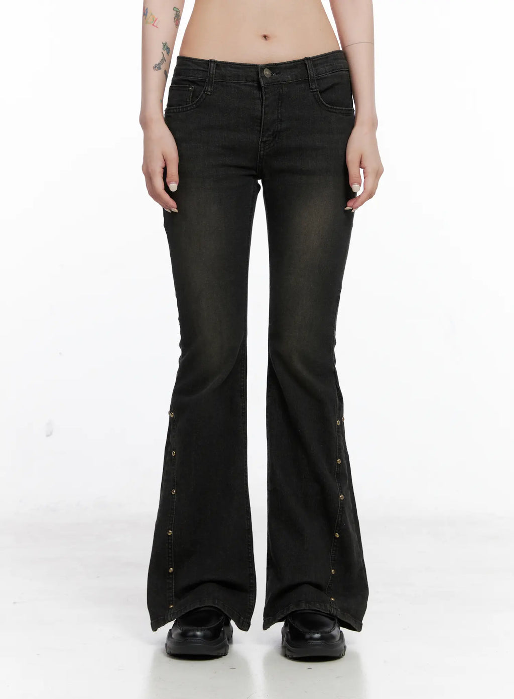 Milan Studded Flare Jeans CS512