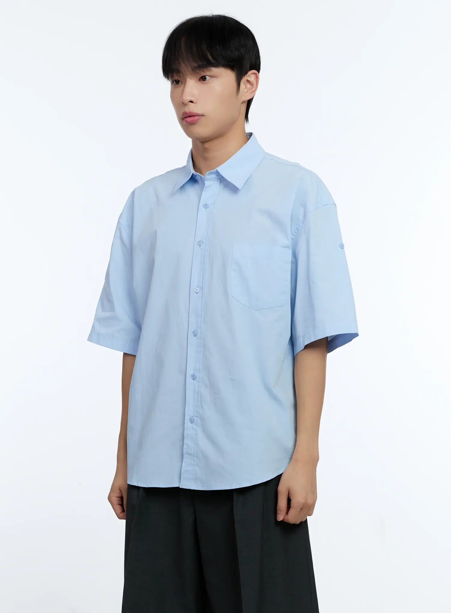 Men's Pocket Detail Short Sleeve Shirt IG519