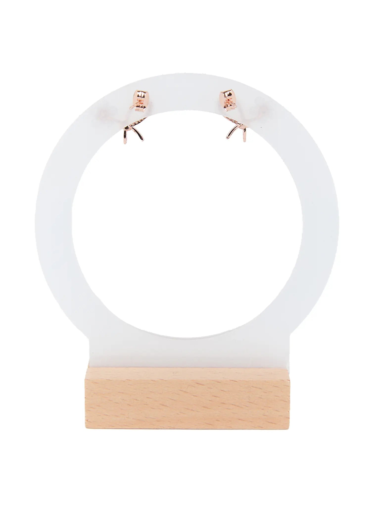 Petal-Shaped Lustrous Bead Earrings CC0608