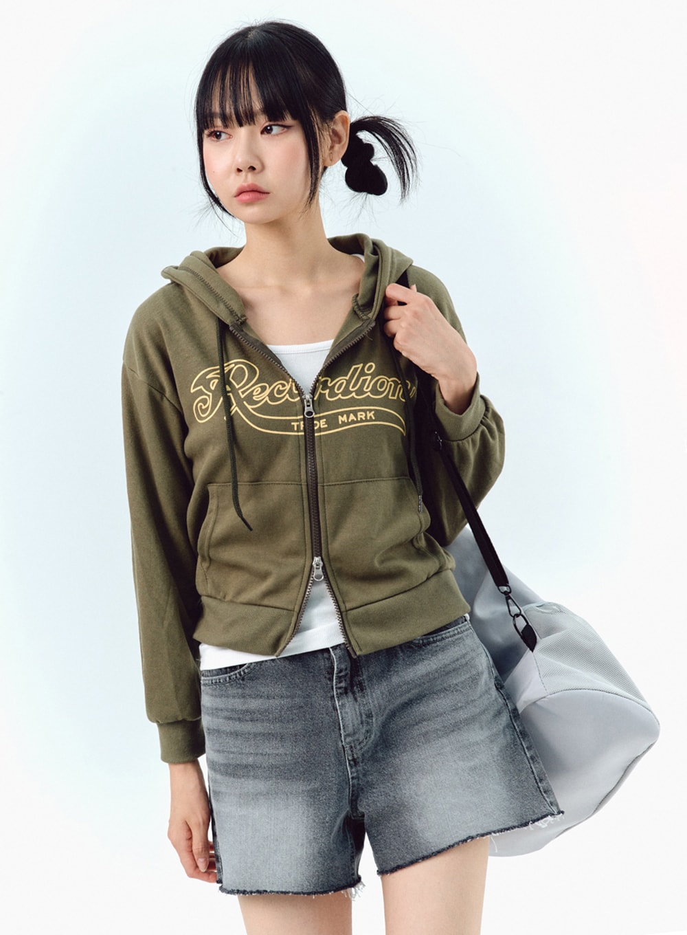 Two-Way Zip-Up Hoodie IG304