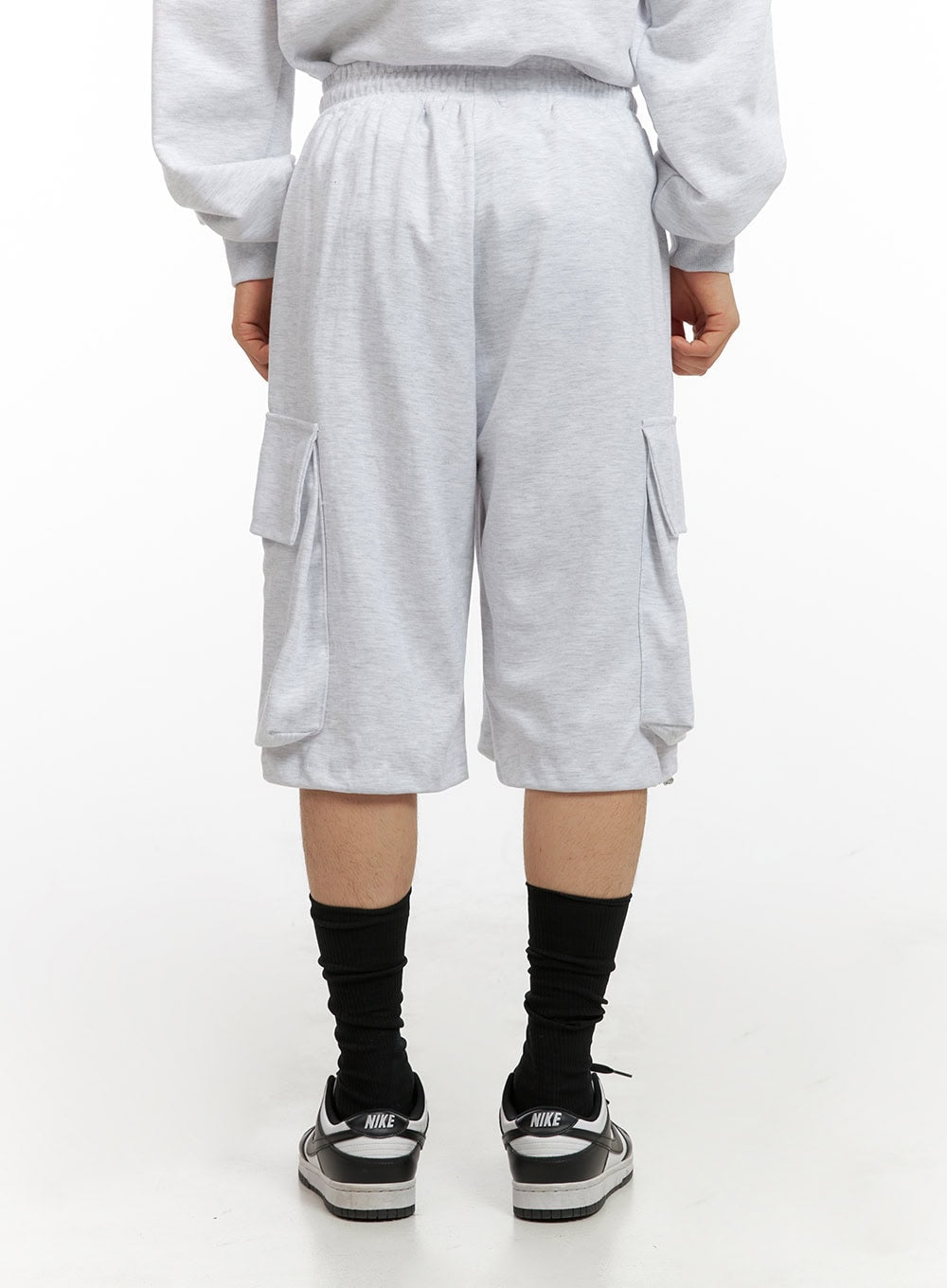Men's Cargo Sweatshorts (Light Gray) IG409