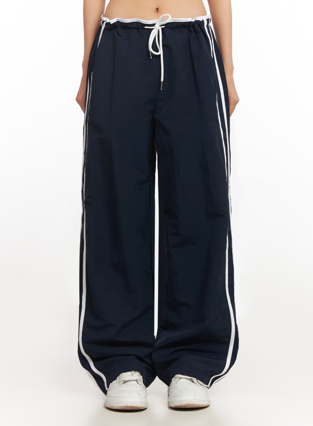 Striped Nylon Track Pants IA507