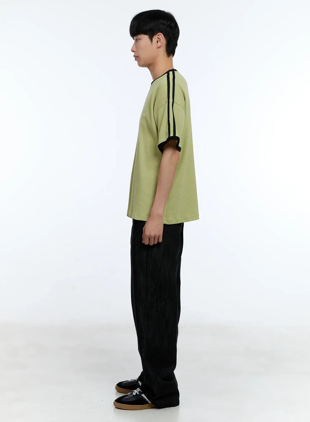 Men's No-Fade Wide-Leg Denim Jeans IL515