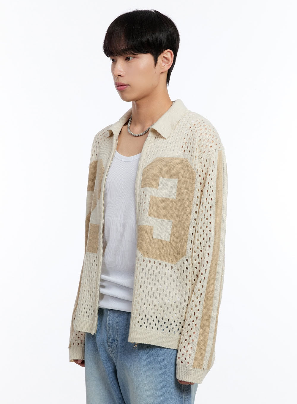 Men's Summer Zip-Up Sweater IY530