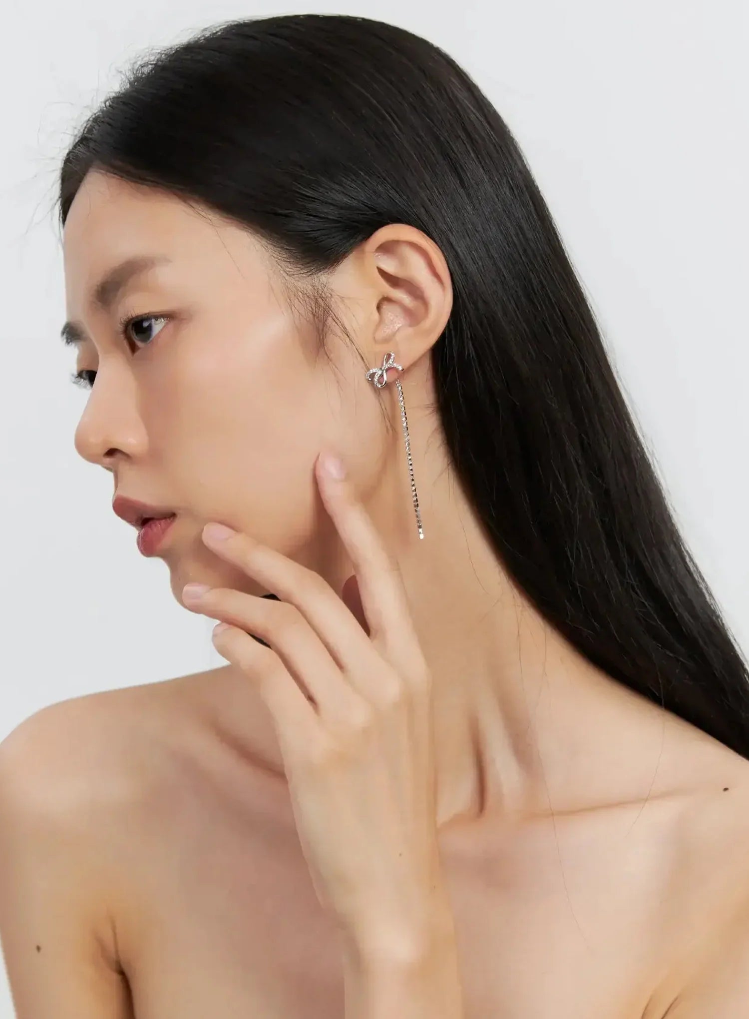 Ribbon Drop Earrings IS515