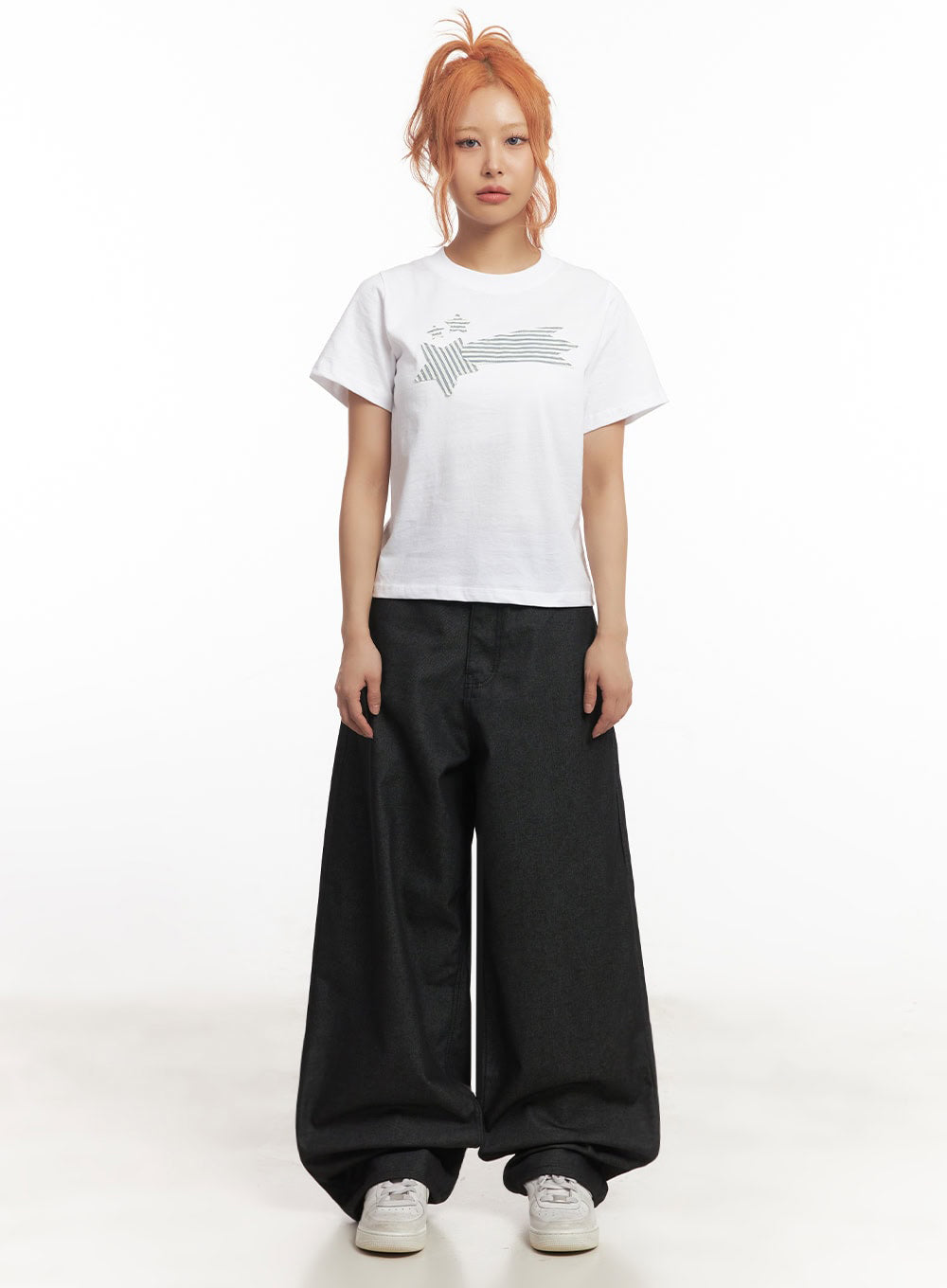 Graphic Star Crop Top IA515