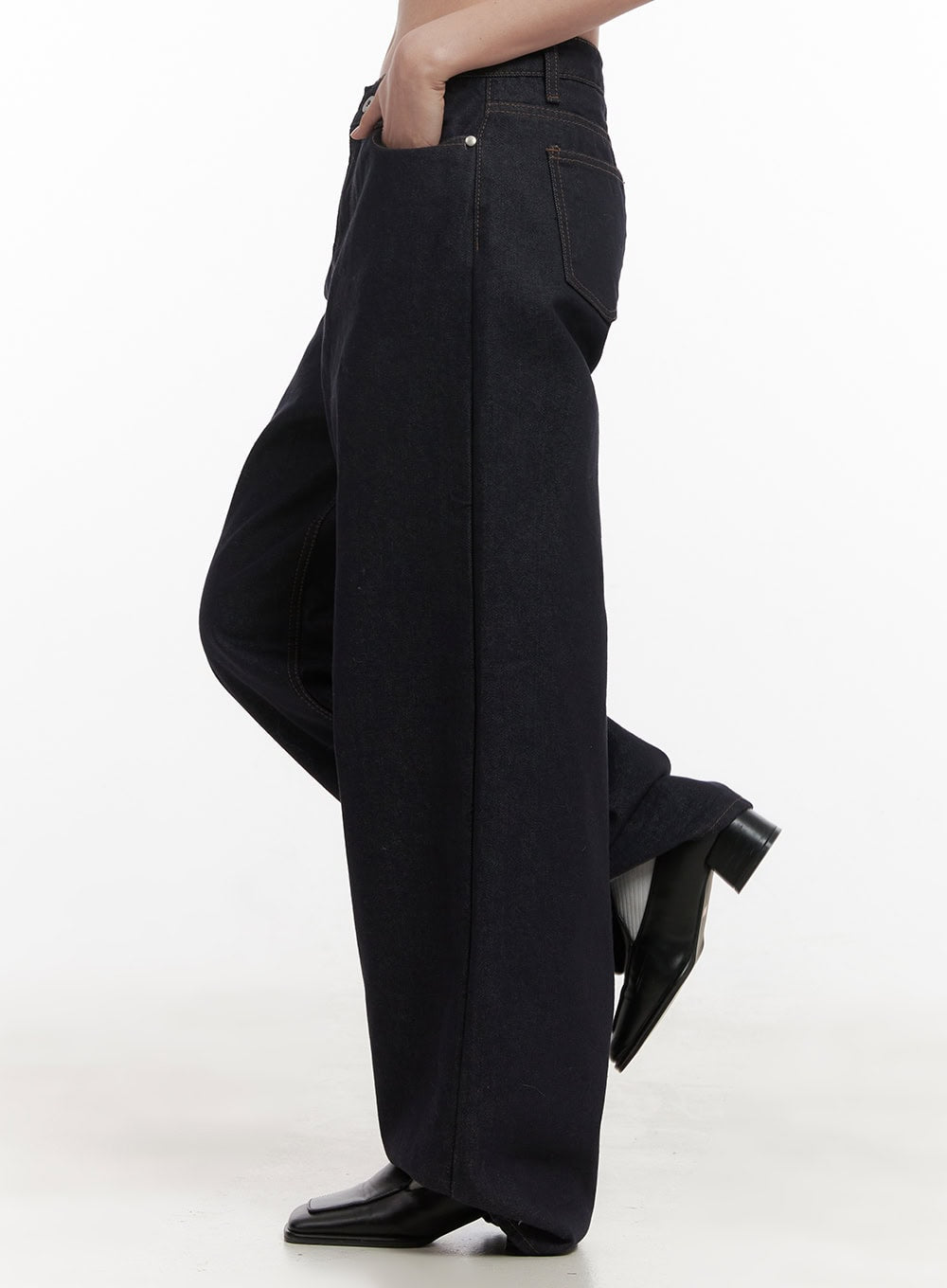 Lauren Cotton Comfort Wide Leg Jeans OD417