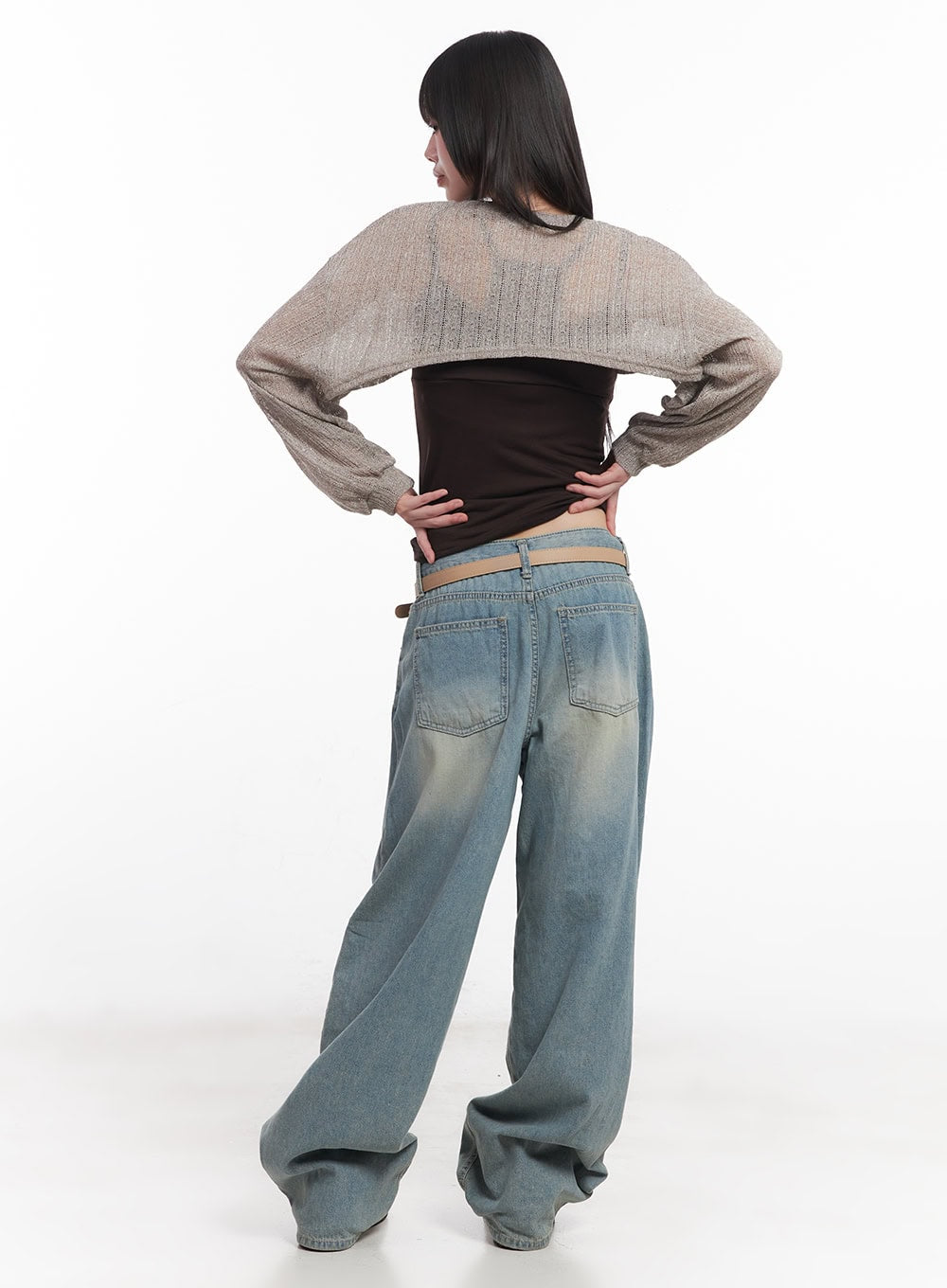 Super Cropped Long-Sleeve Sweater CU505