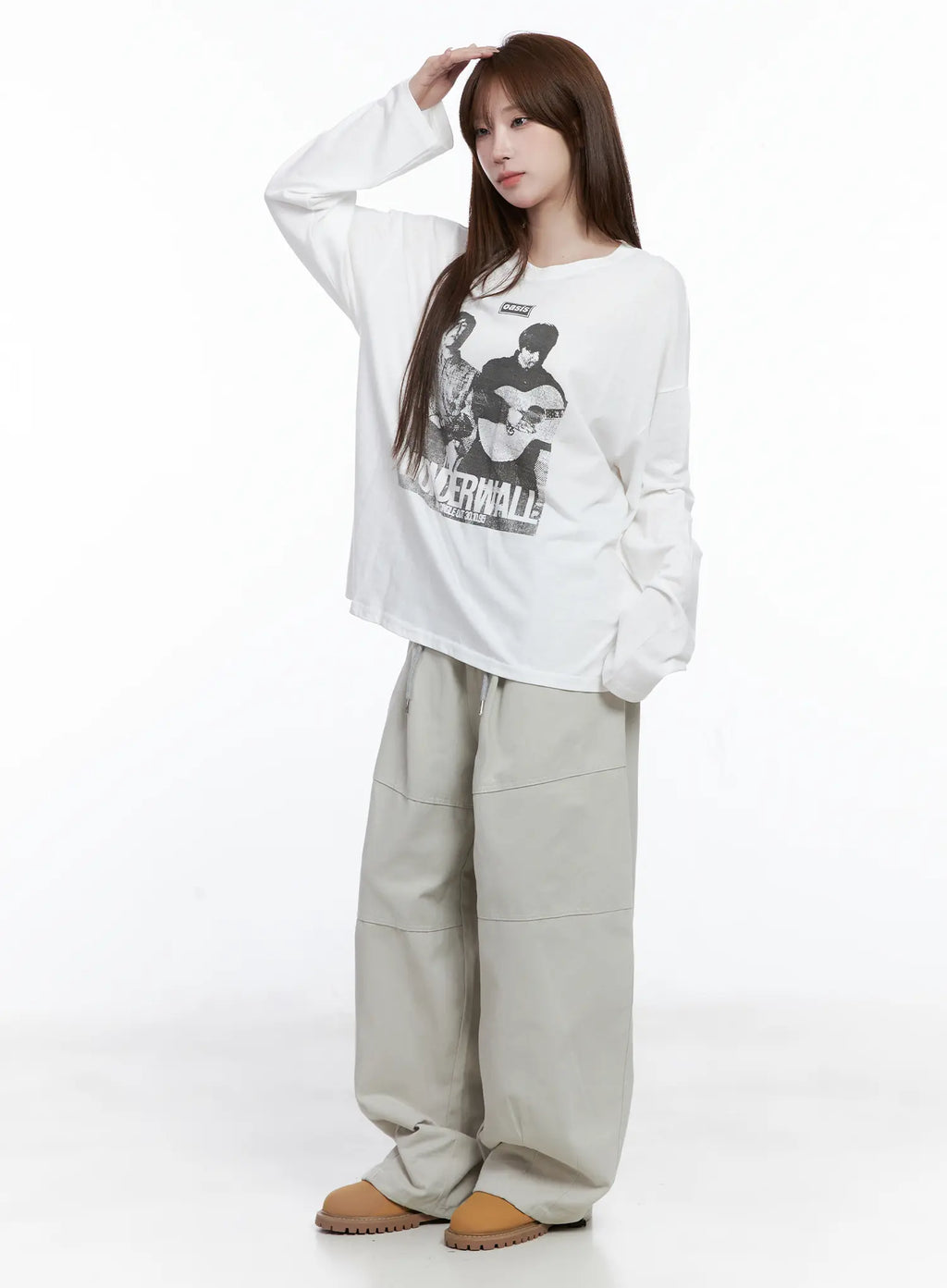 Retro Wonder Print Loose Fit Tee CG529