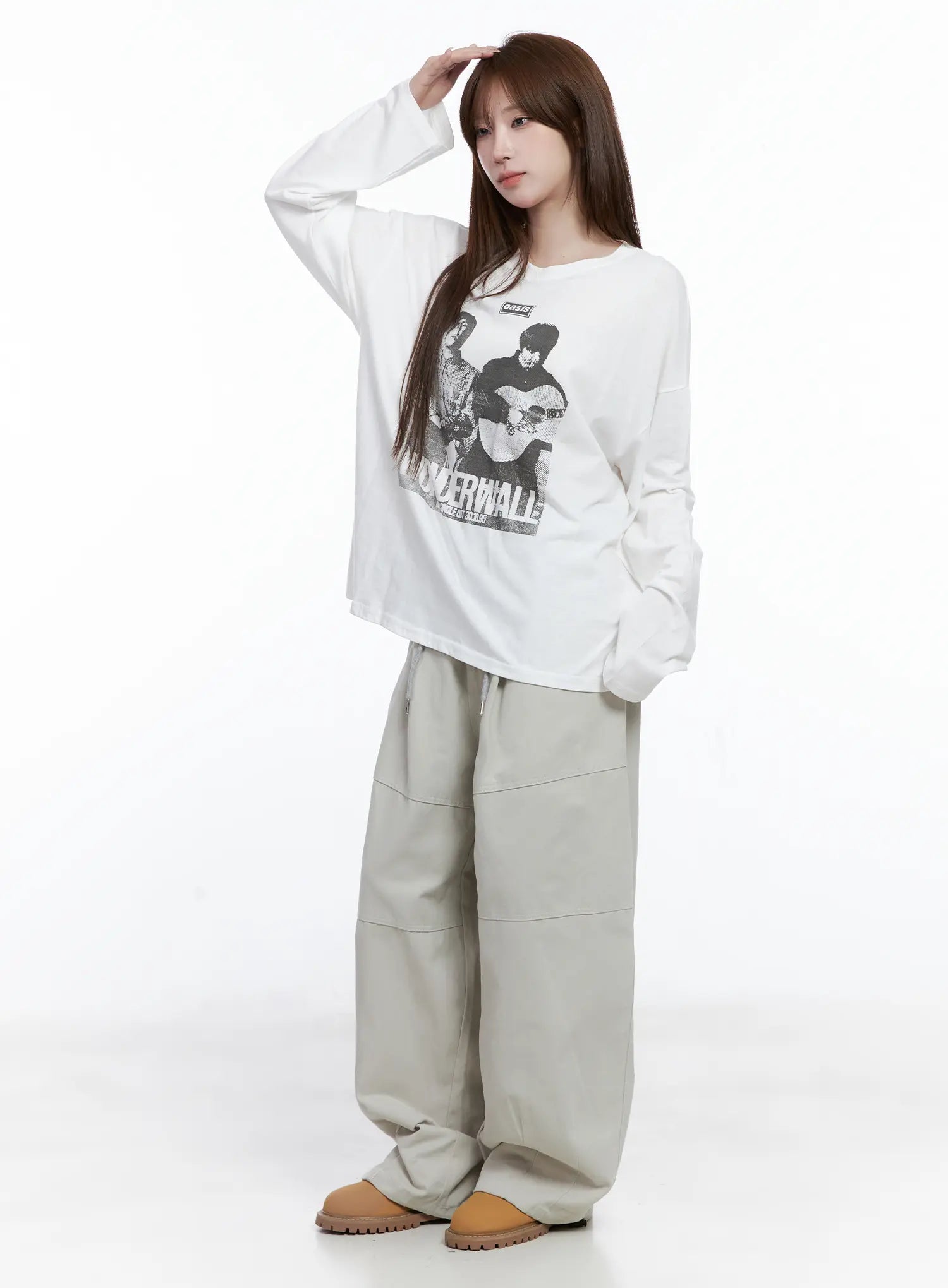 Retro Wonder Print Loose Fit Tee CG529