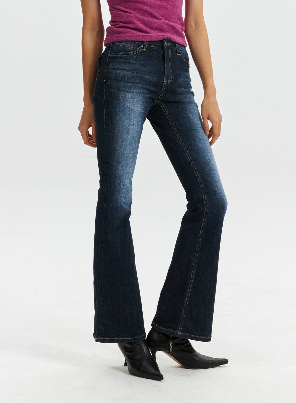 Blue Washed Bootcut Jeans CD321