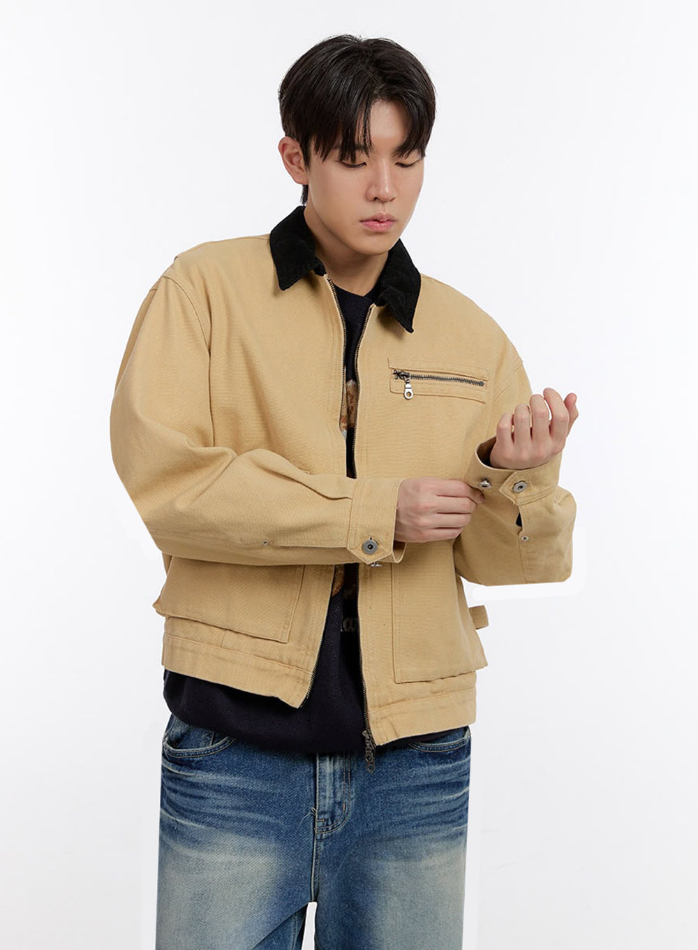 Men's Zip-Up Carpenter Jacket IM525