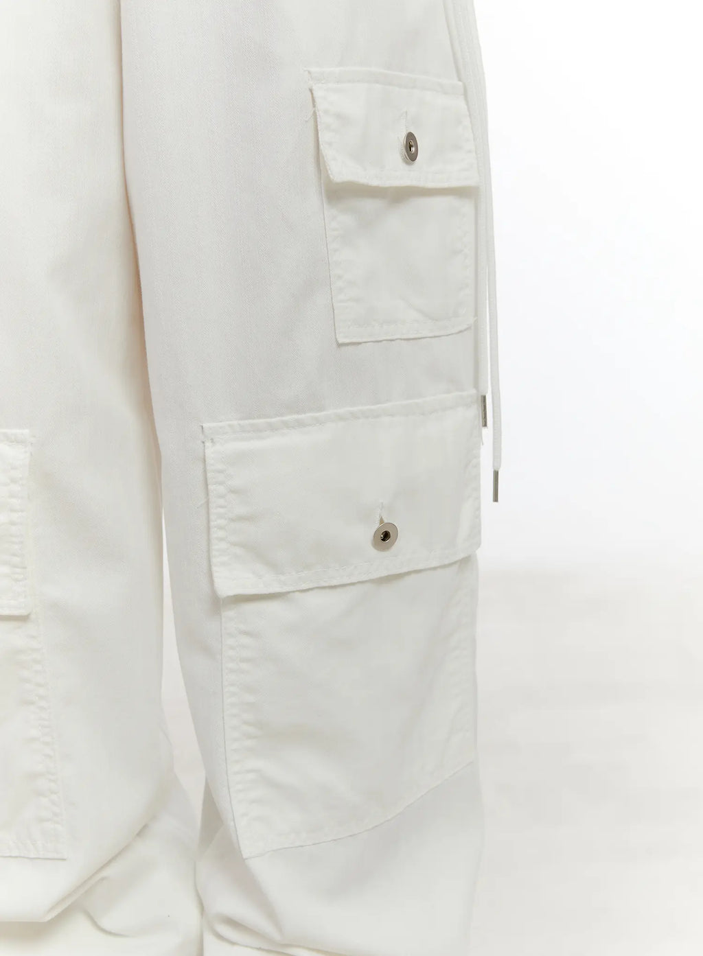 Side-Cinch Wide-Leg Cargo Pants CL507