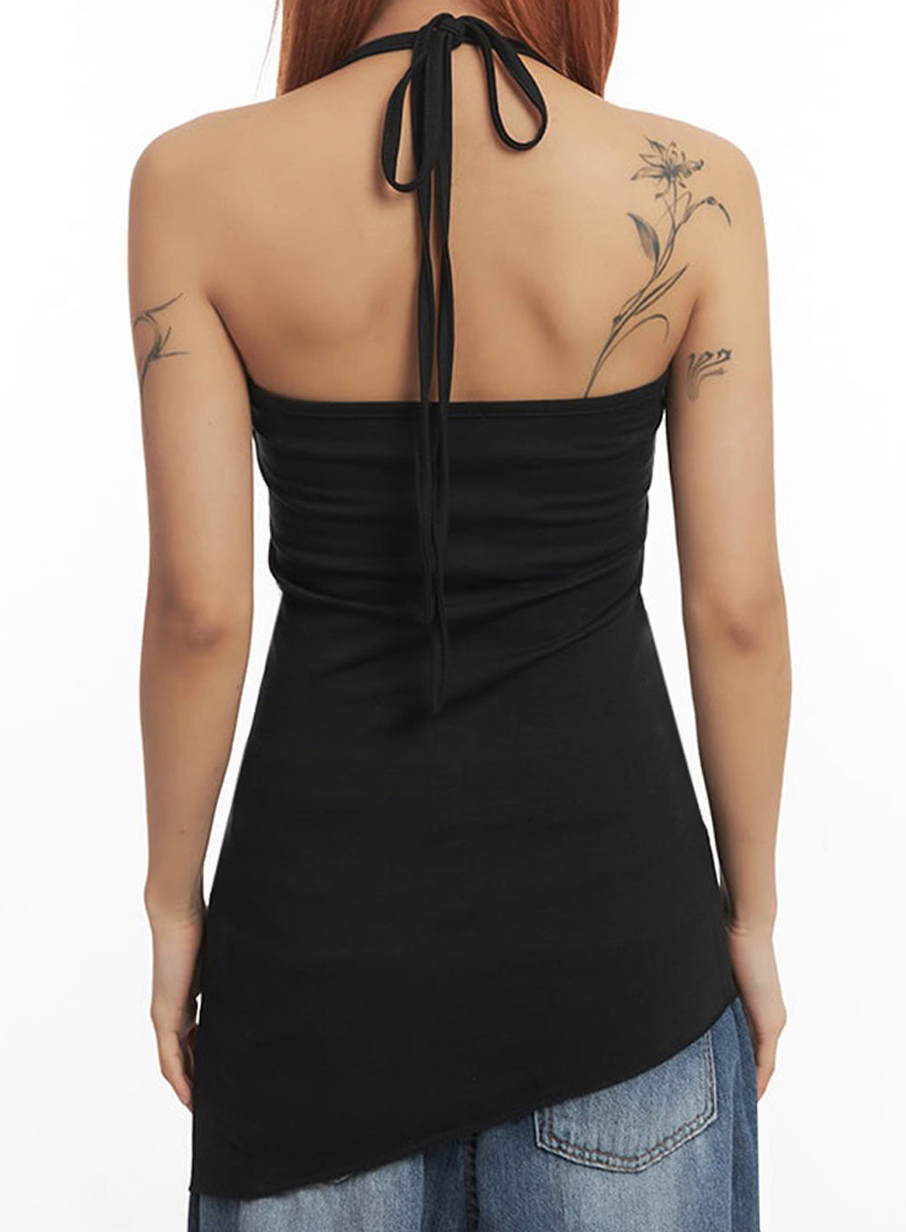 String Halter Long Cami Top IA517