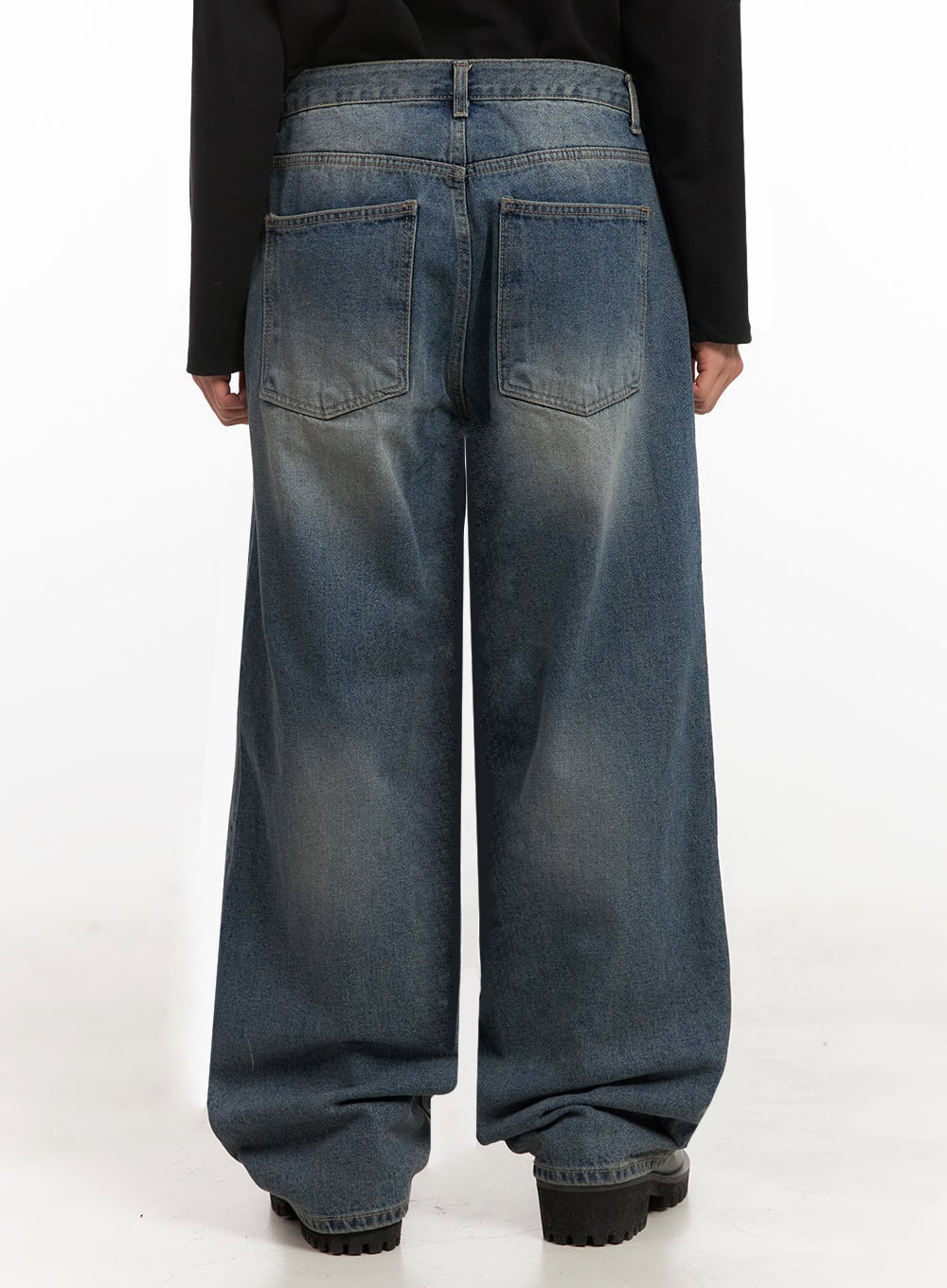 Men's Basic Wide-Leg Denim Jeans ID427