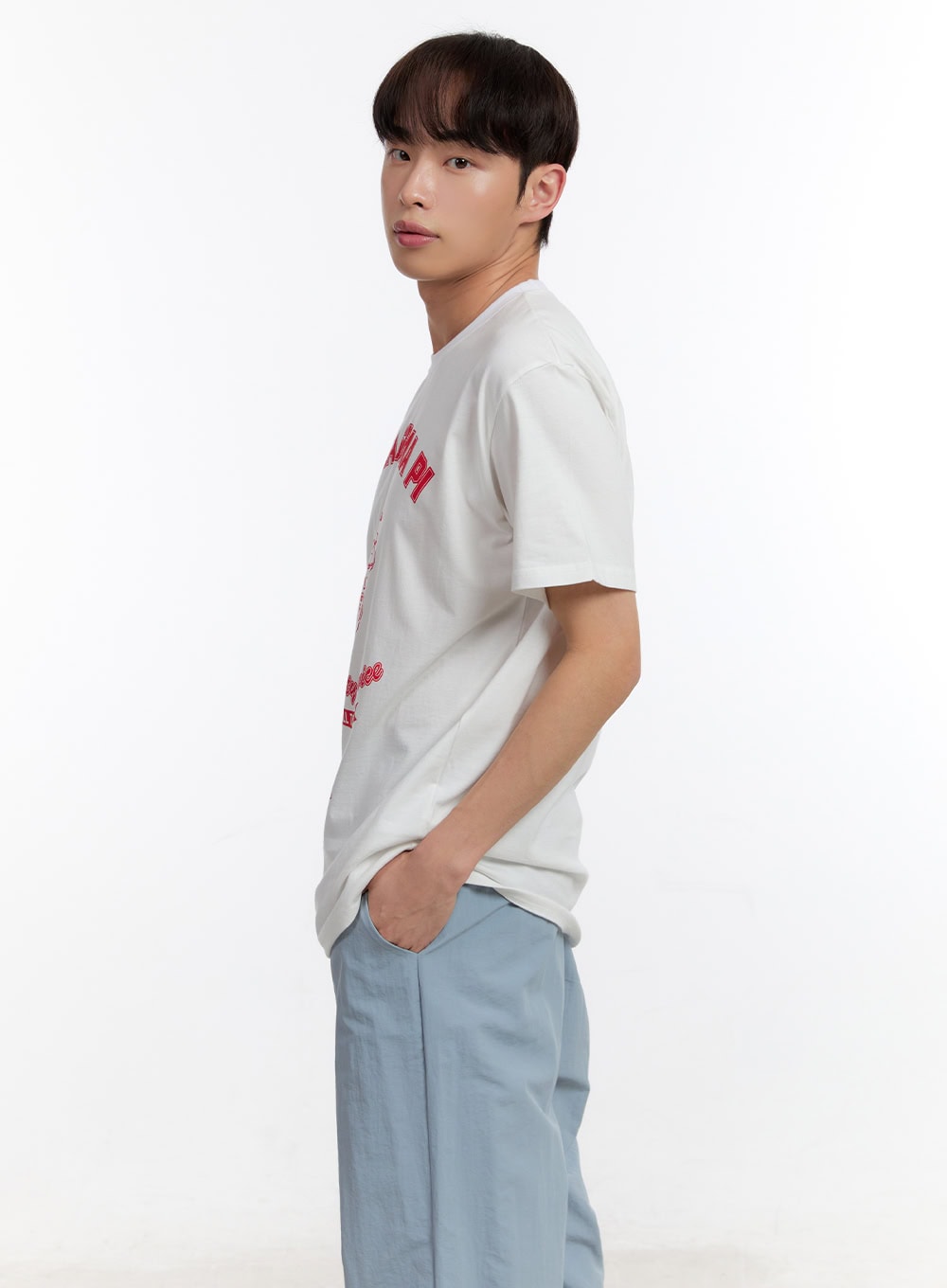 Men's Teddy Graphic Print T-Shirt IA504