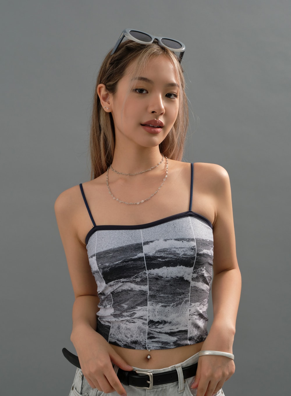 Heart Chain Layered Necklace CJ27