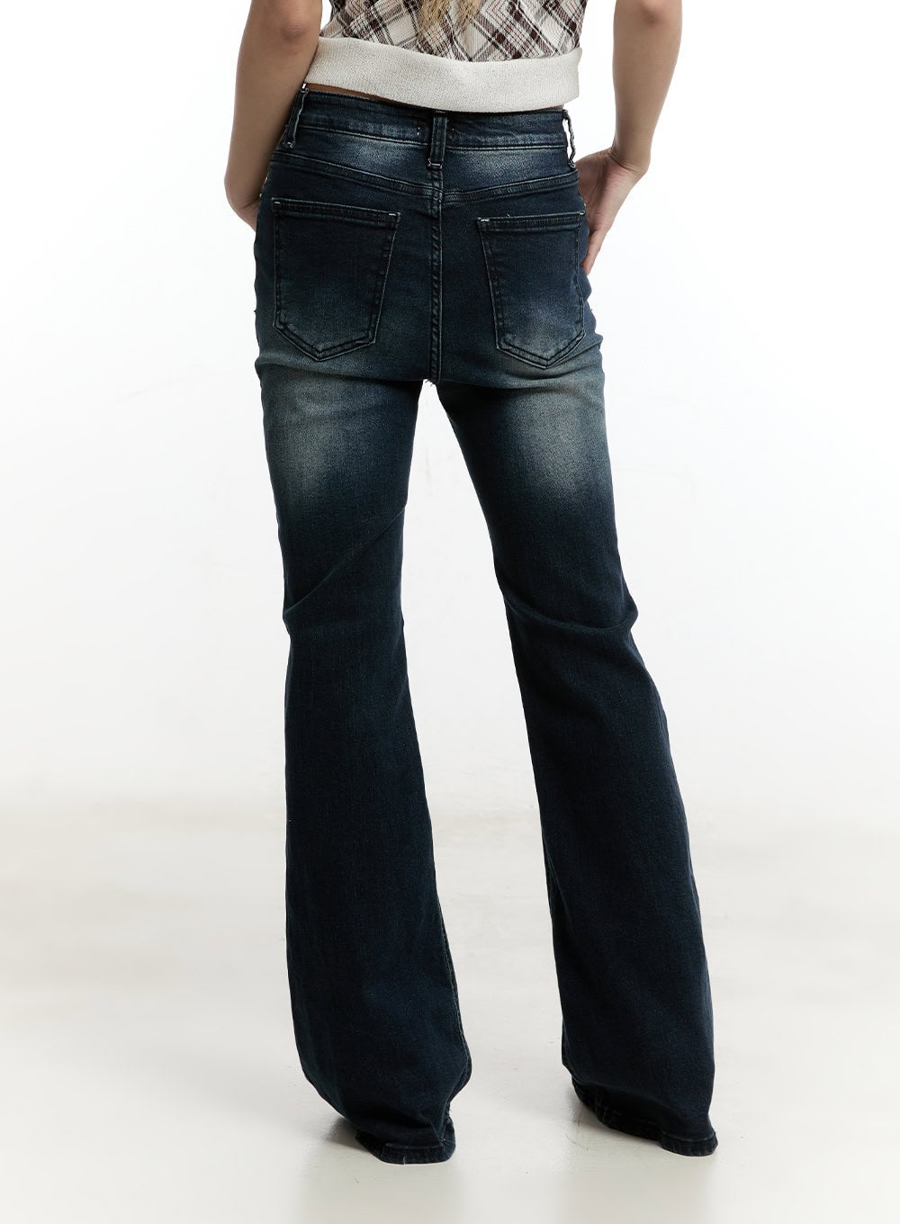 Ruelle Slim Washed Bootcut Jeans CY501
