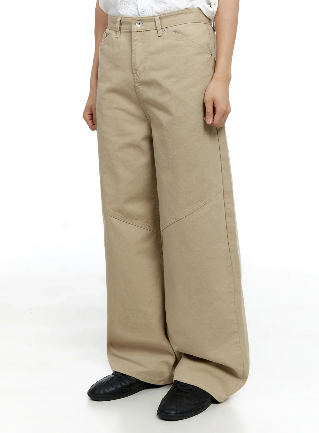 Men's Wide-Leg Cotton Pants IG520