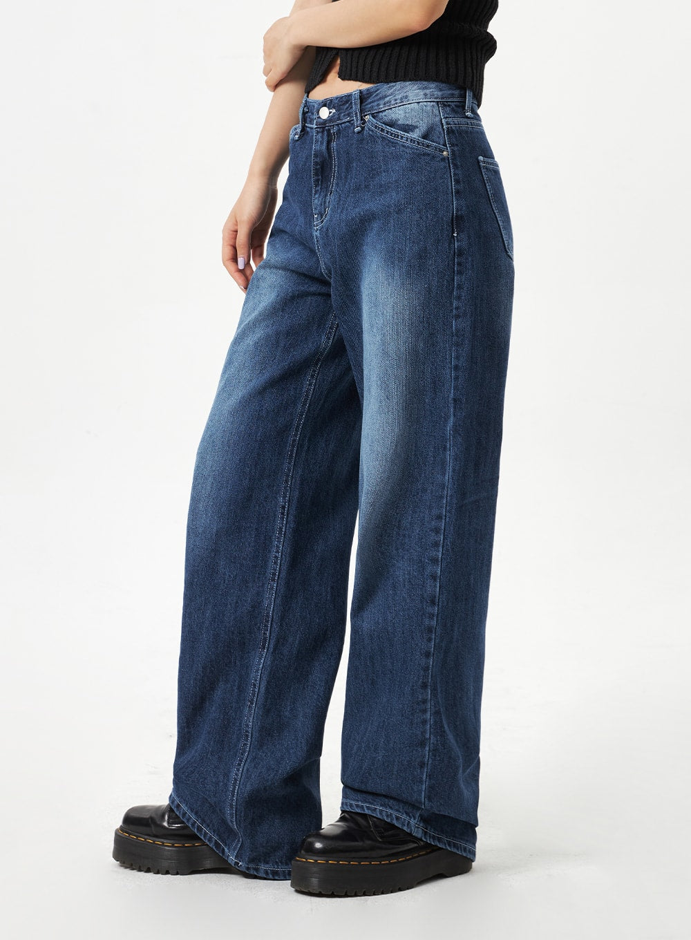 Dark Blue Baggy Pants CA321