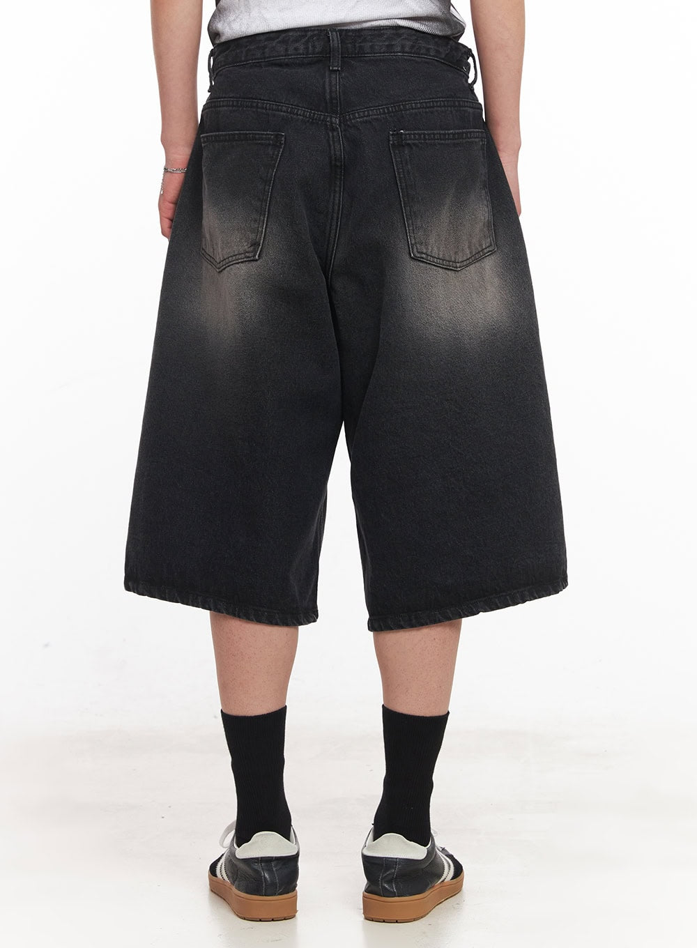 Men's Washed Relaxed-Fit Jorts IY505