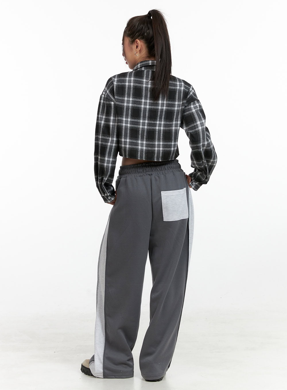 String Color Block Sweatpants OL408