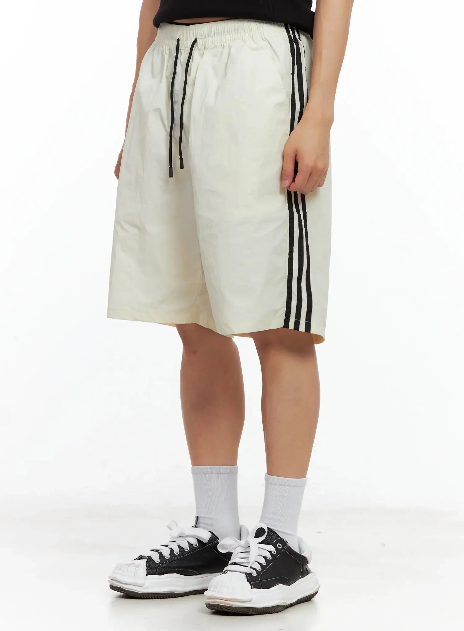 Men's Lightweight Striped Track Shorts IL516