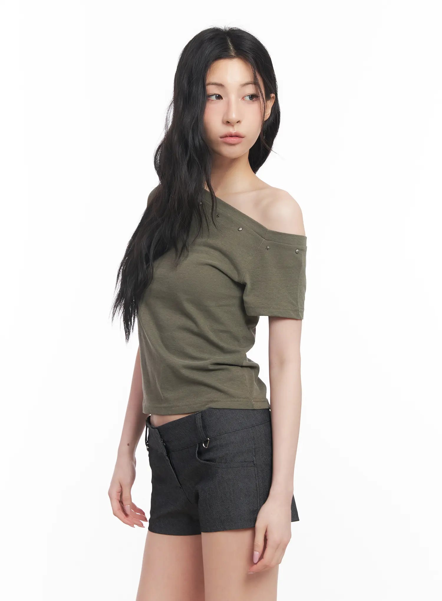 Edgy One-Shoulder Top CU511