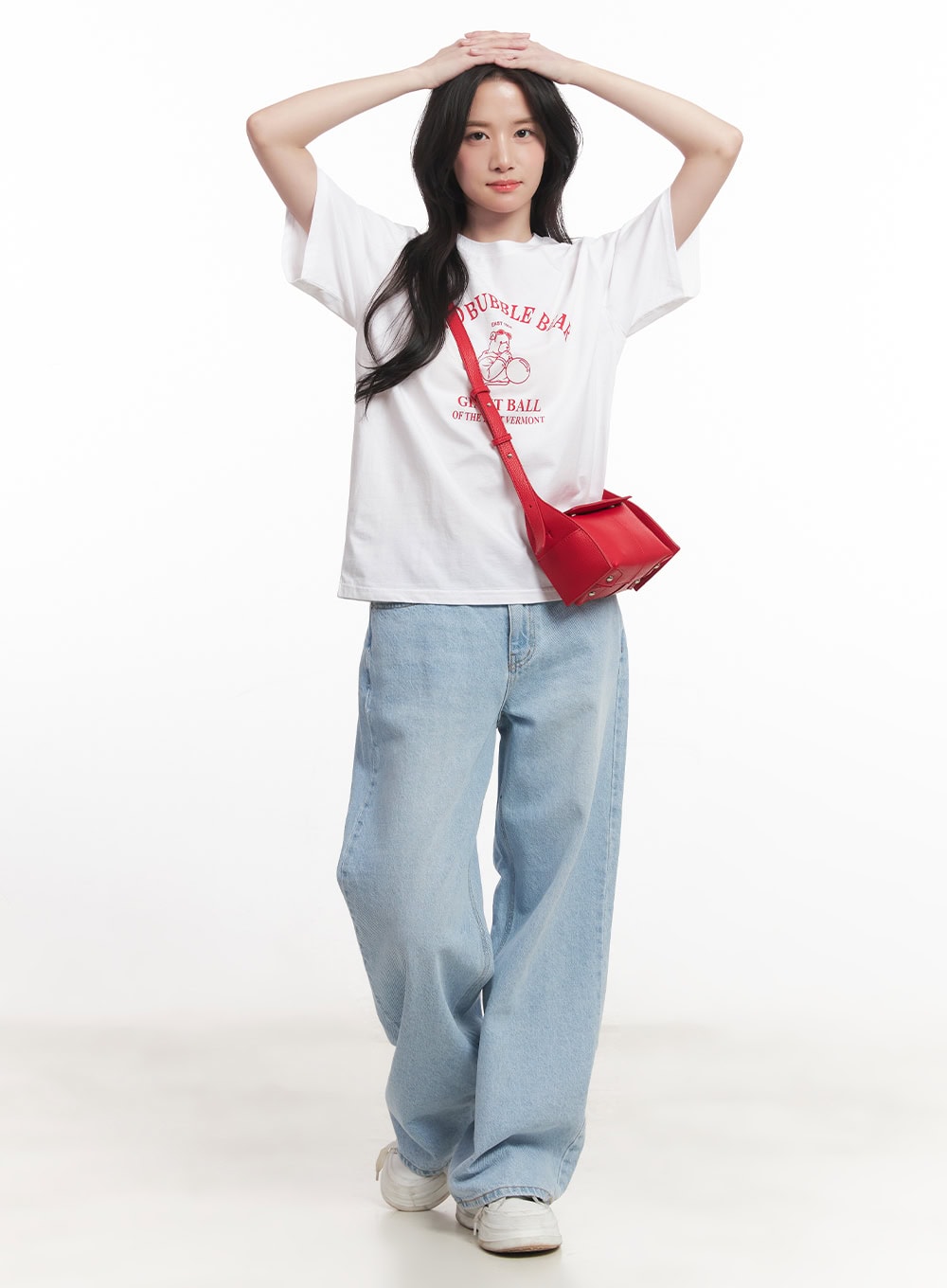 Bubble Pop Graphic Oversize T-Shirt CA511